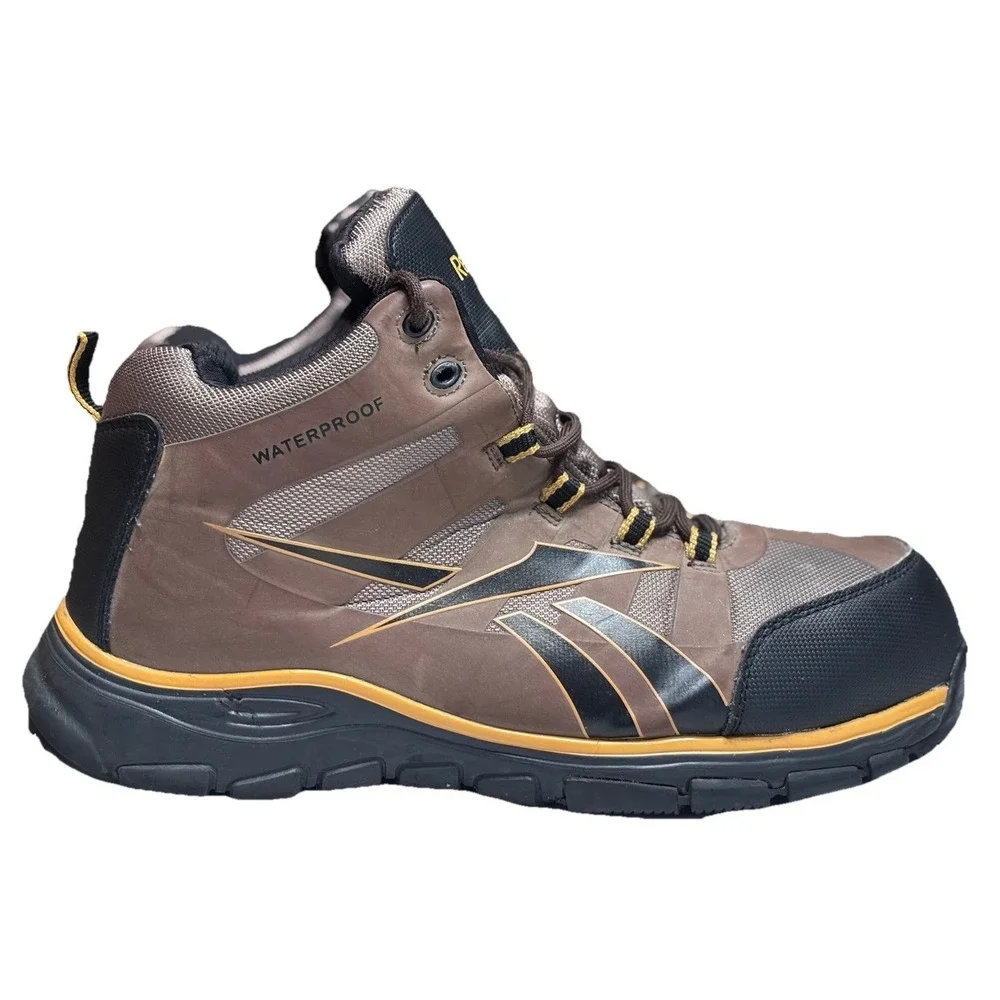 Reebok Arion RB4512 Men's Work Boots 13W‎ Waterproof ASTM Safety Toe Brown